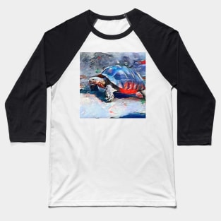 Cute turtle painting (sea turtle, ocean, sea and beach) Baseball T-Shirt